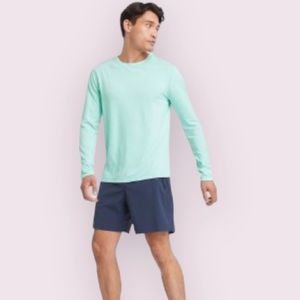Zella Long Sleeve Performance T-Shirt in Mint Green